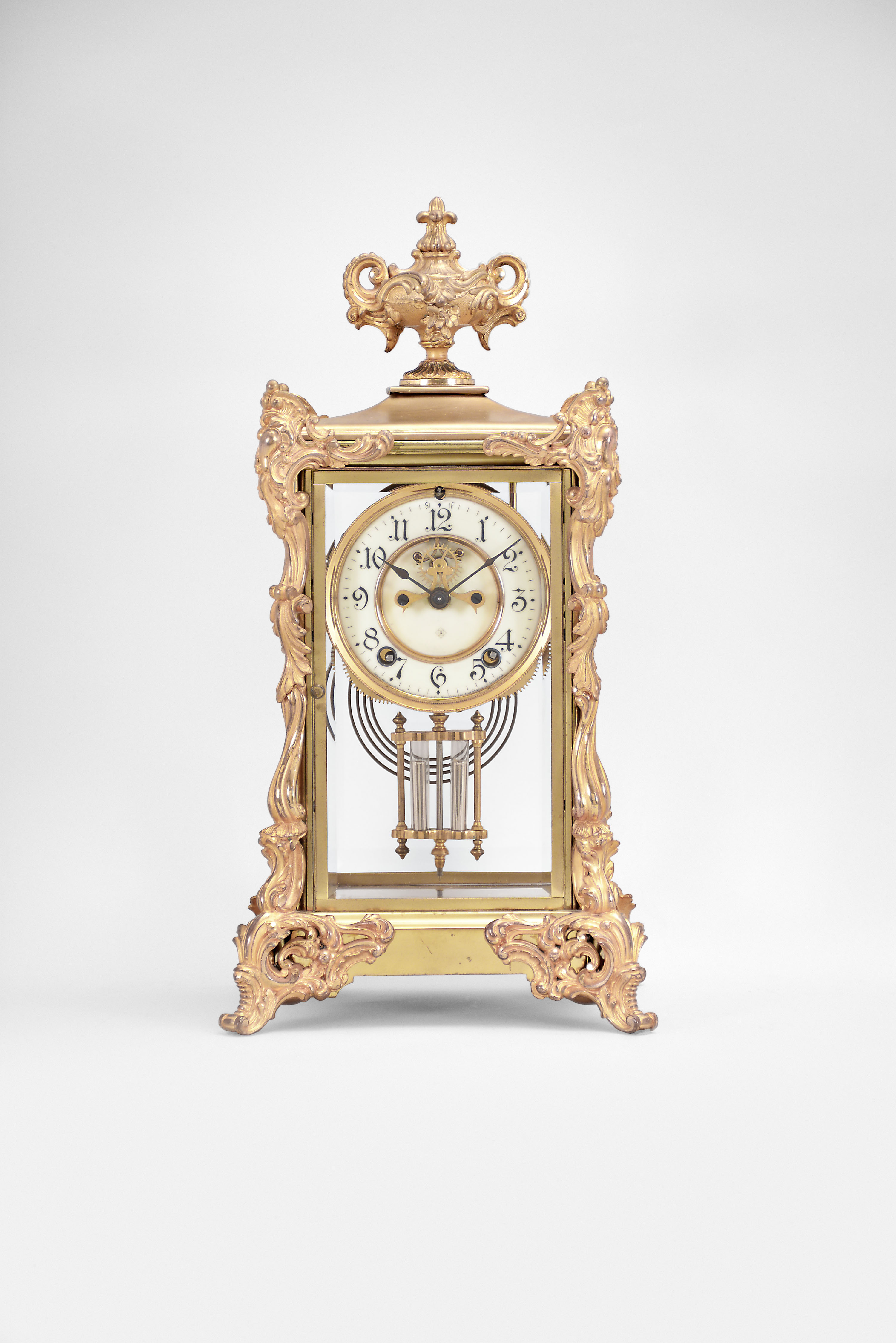 Vintage E B MEYROWITZ Brass Barometer Weather Gauge - Made in New York