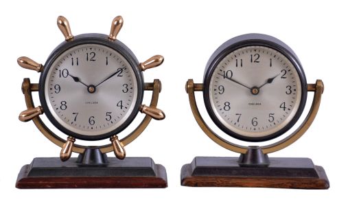 Chelsea 4.5-Inch Ship's Bell Clock and Barometer Set – Chelsea Clock