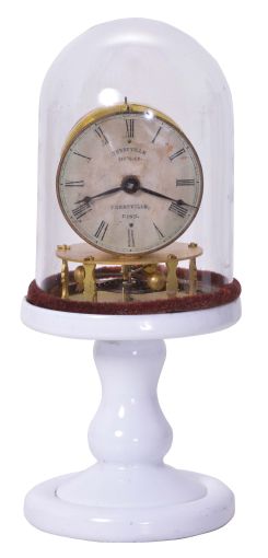 Terryville Mfg. Co., Terryville, Conn., 30 hour, time torsion pendulum candlestick novelty timepiece.