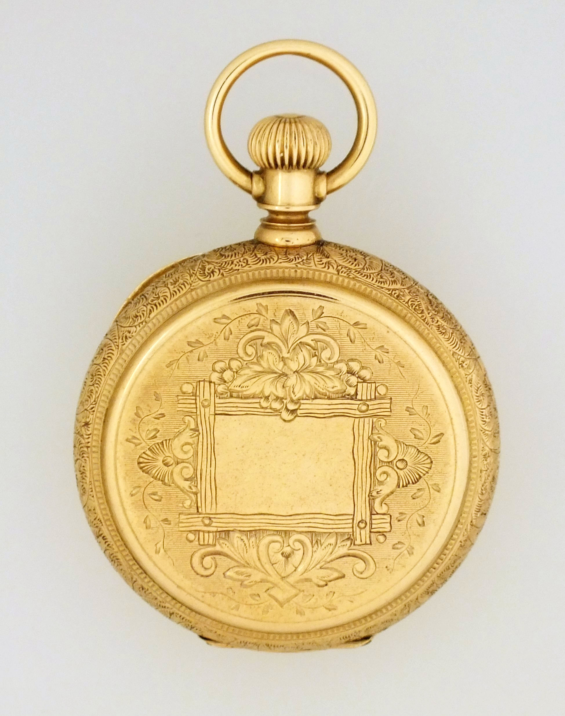 A Late 19th Century Waltham Model 1873 Pocket Watch With Gold Hunting Case