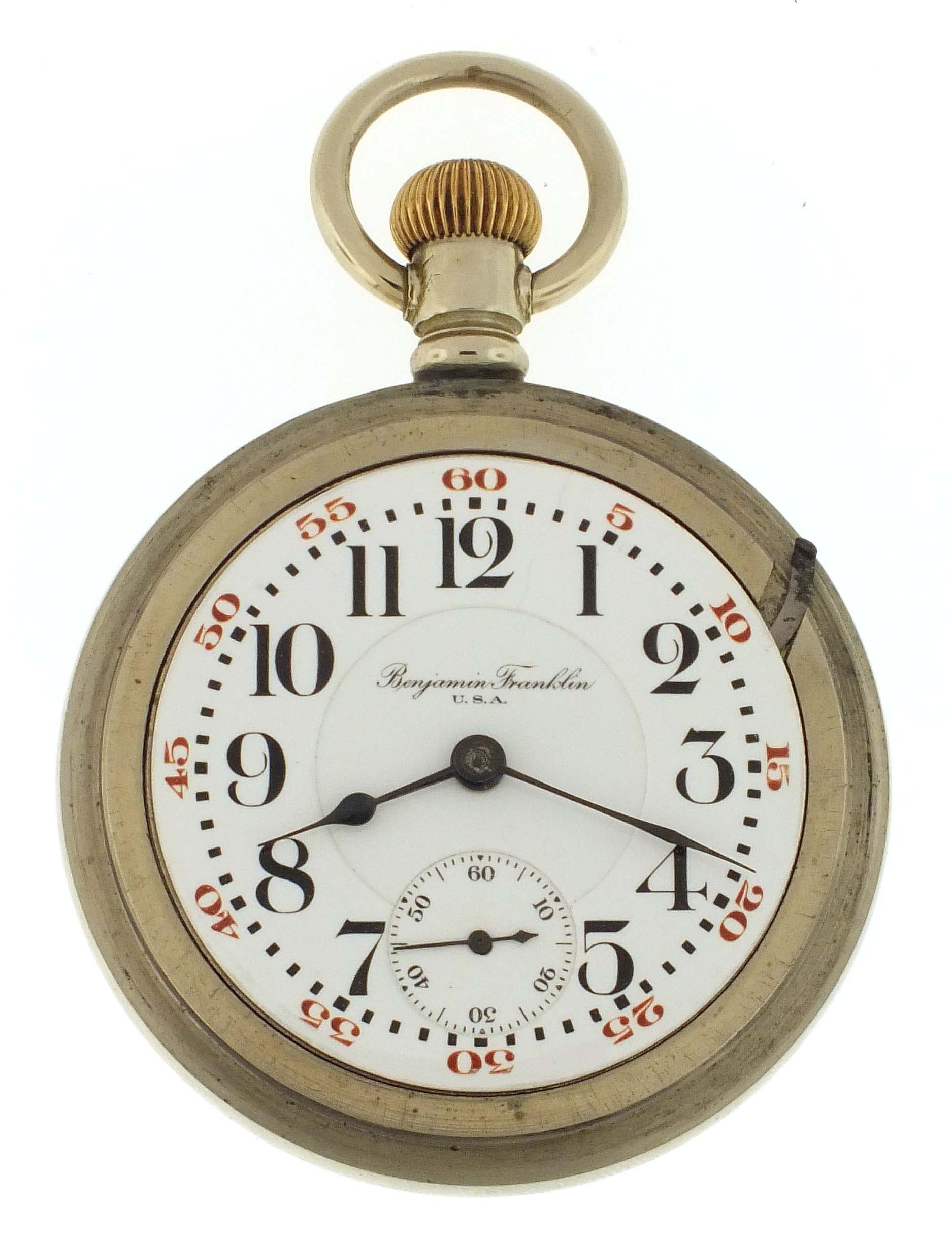 An Early 20th Century Illinois Benjamin Franklin Pocket Watch