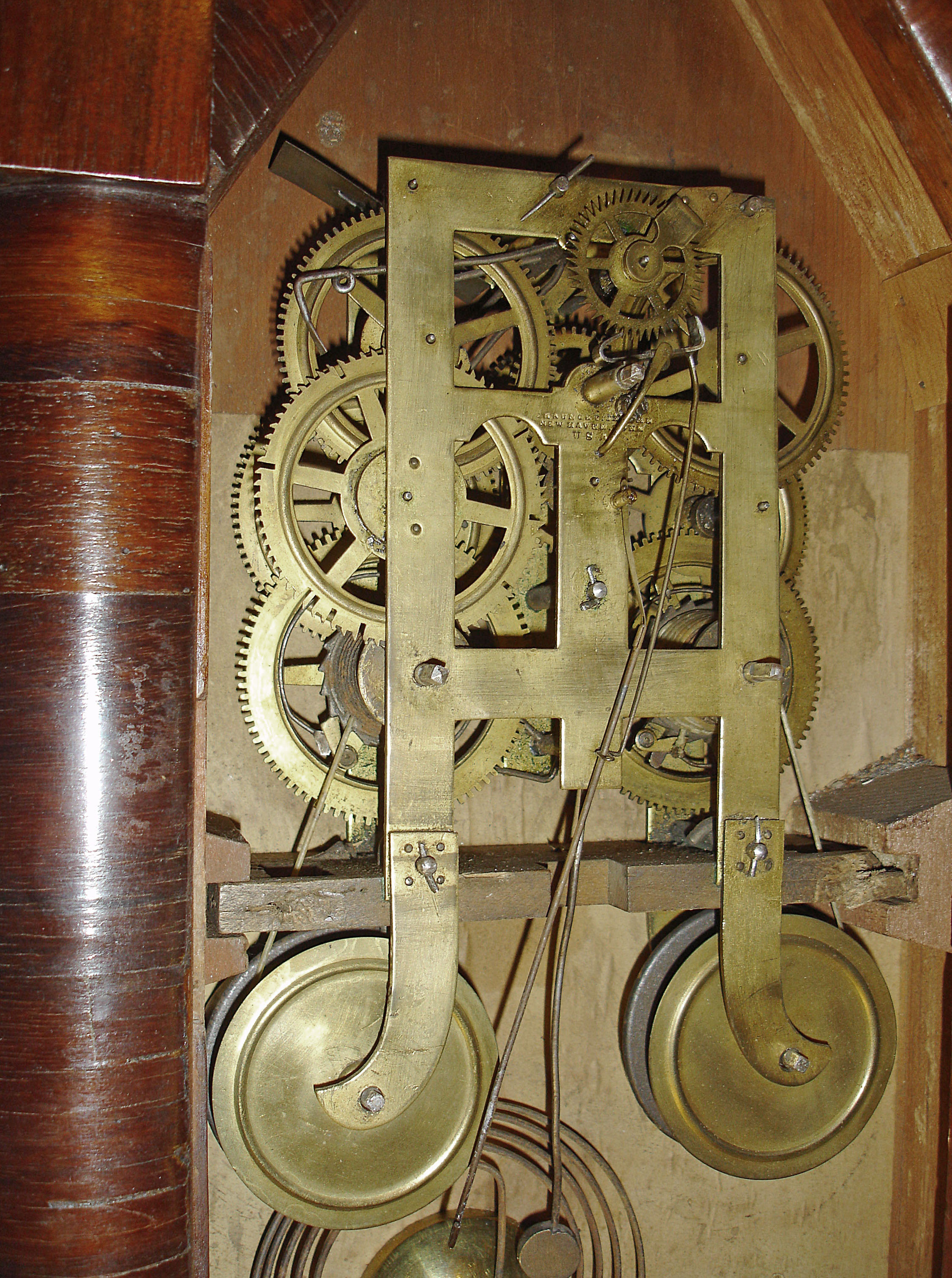 Chauncey Jerome, oversized 8 day fusee steeple clock