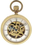 Waterbury Watch Co., Waterbury, Conn., Series A rotary long wind, gilt 6 spoke movement with duplex escapement, Roman numeral paper dial, blued steel hands, brass open face case with celluloid back and bezel, c1880