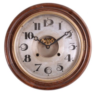 Clocks- 4 (Four): (1) Germany, 30 hour, weight brass movement cuckoo and quail wall clock, c1920 (2) English, 8 day, time and strike, spring brass lever movement gallery clock, c1935 (3) Unknown, American, 30 hour, time and alarm spring brass lever small gallery timepiece, c1865 (4) Smith, England, "Astral", 8 day, spring brass lever movement engine or ward room wall timepiece, c1935