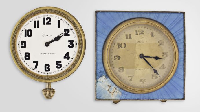 French Mesaize Cagnes Brass, Iron and Enamel Comtoise Wall Clock