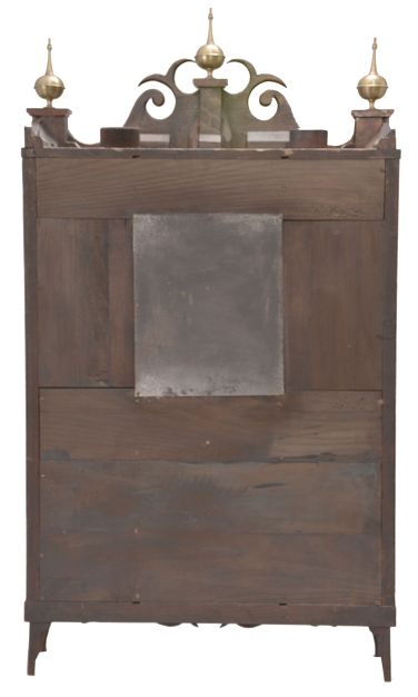 Seth Thomas, Plymouth, Conn., & others, 30 hour, time, strike and alarm weight wood movement shelf clock.