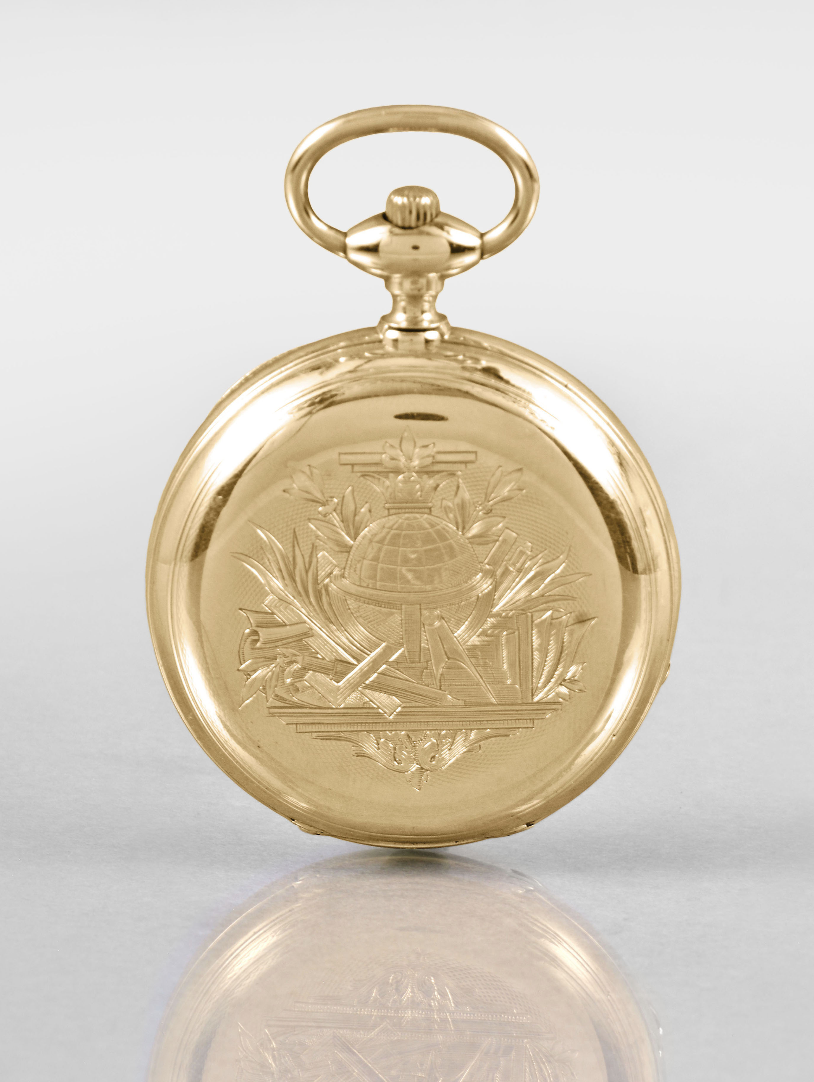 Rare Cover Winding Pocket Watch By B. Haas, Jeune & Cie